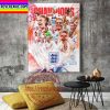 UEFA Women’s EURO 2022 England Are European Champions Home Decor Poster Canvas