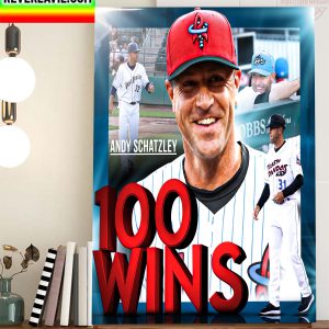 Andy Schatzley 100 Wins Home Decor Poster Canvas