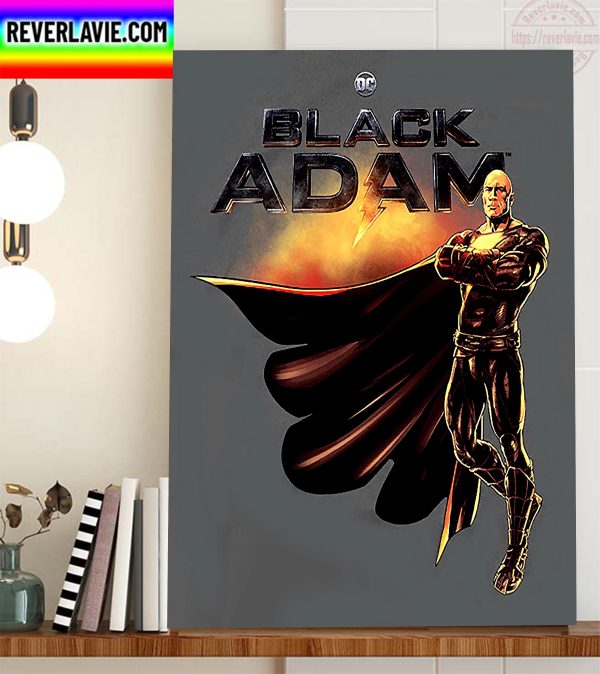 DC Comics Black Adam Promo Art Home Decor Poster Cavas
