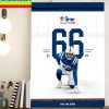 David Montgomery The NFL Top 100 Players Of 2022 Home Decor Poster Canvas
