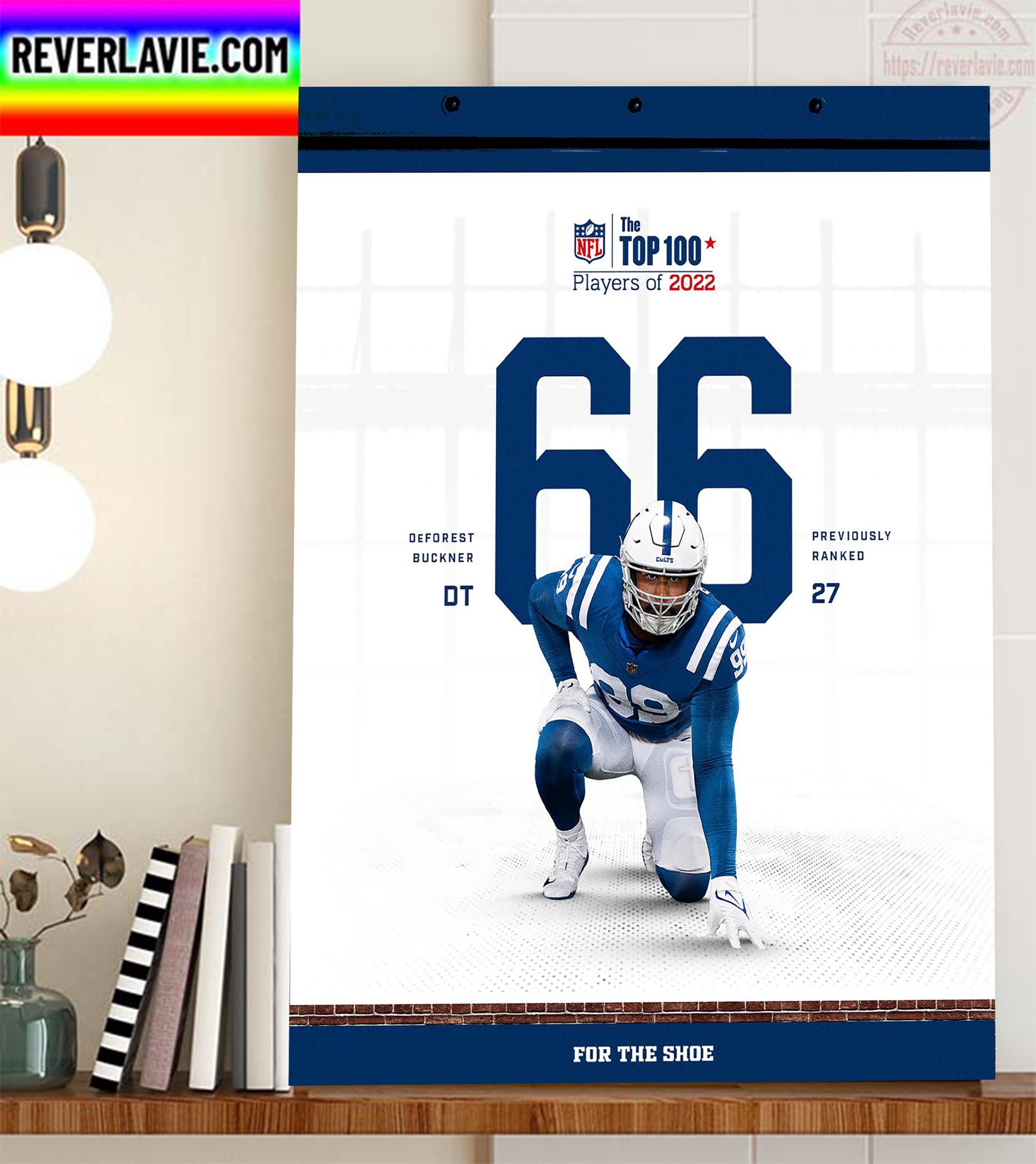 DeForest Buckner In The NFL Top 100 Players Of 2022 Home Decor Poster Canvas DeForest Buckner In The NFL Top 100 Players Of 2022 Home Decor Poster Canvas