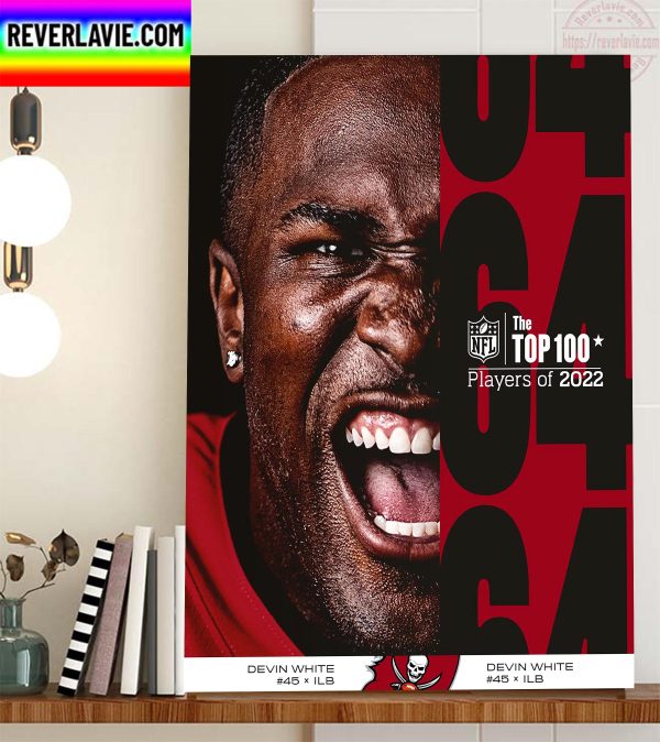 Devin White In The NFL Top 100 Players Of 2022 Home Decor Poster Canvas