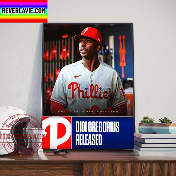 Didi Gregorius Released Philadelphia Phillies Home Decor Poster Canvas