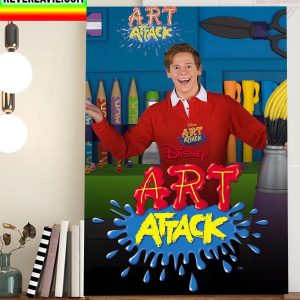 Disney Art Attack With Jim Carrey Home Decor Poster Canvas