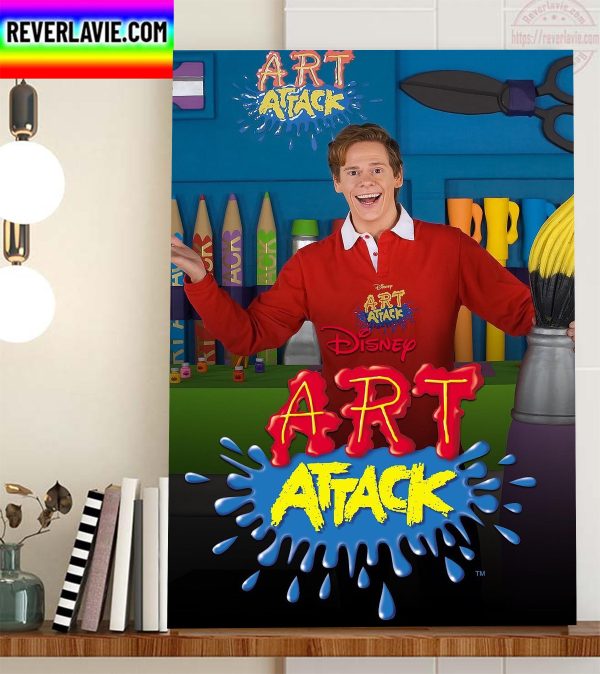 Disney Art Attack With Jim Carrey Home Decor Poster Canvas