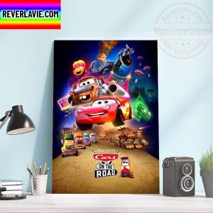 Disney+ Pixar Cars On The Road Home Decor Poster Canvas