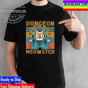 Dungeon Meowster Funny Nerdy Gamer Cat Unisex T-Shirt