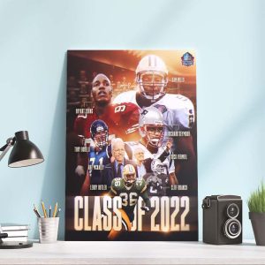 Eght Members Pro Football Hall of Fame Class of 2022 Poster Canvas