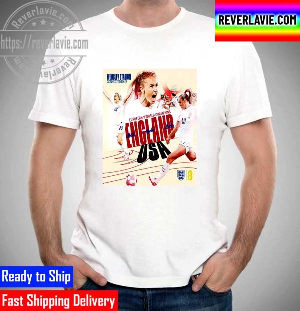 England x USA in Match European vs World Champions Unisex T-Shirt