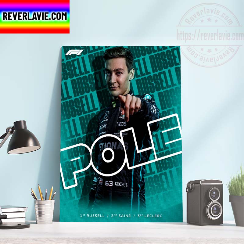 F1 Hungarian GP Mercedes-AMG PETRONAS F1 Team George Russell Pole Home Decor Poster Canvas F1 Hungarian GP Mercedes-AMG PETRONAS F1 Team George Russell Pole Home Decor Poster Canvas