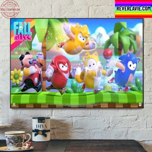 Fall Guys Poster Game Home Decor Poster Canvas