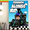 Fernando Alonso To Join Aston Martin Next Season 2023 Home Decor Poster Canvas