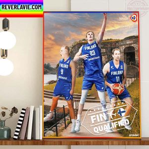 Finland Qualified To The FIBA Basketball World Cup 2023 Home Decor Poster Canvas