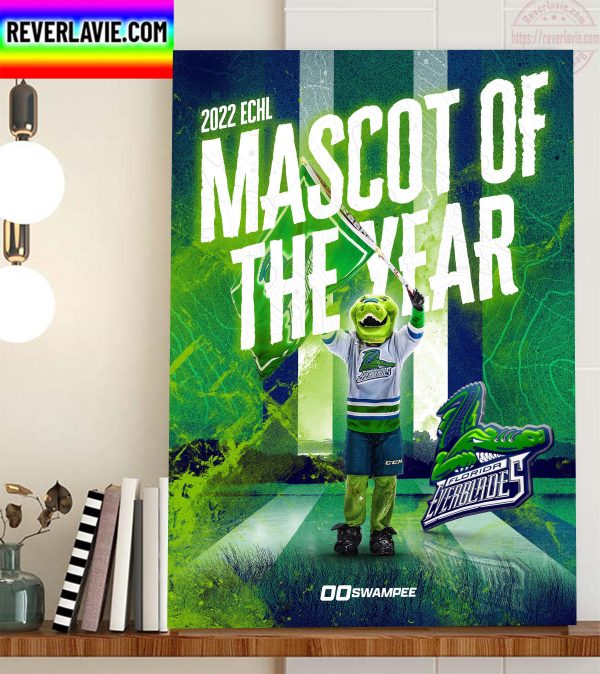 Florida Everblades 2022 ECHL Mascot Of The Year Home Decor Poster Canvas