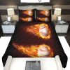 Frank Gore 49ers Logo In Black Background Bedding Set