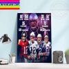 GOAT Tom Brady All Titles In NFL Home Decor Poster Canvas