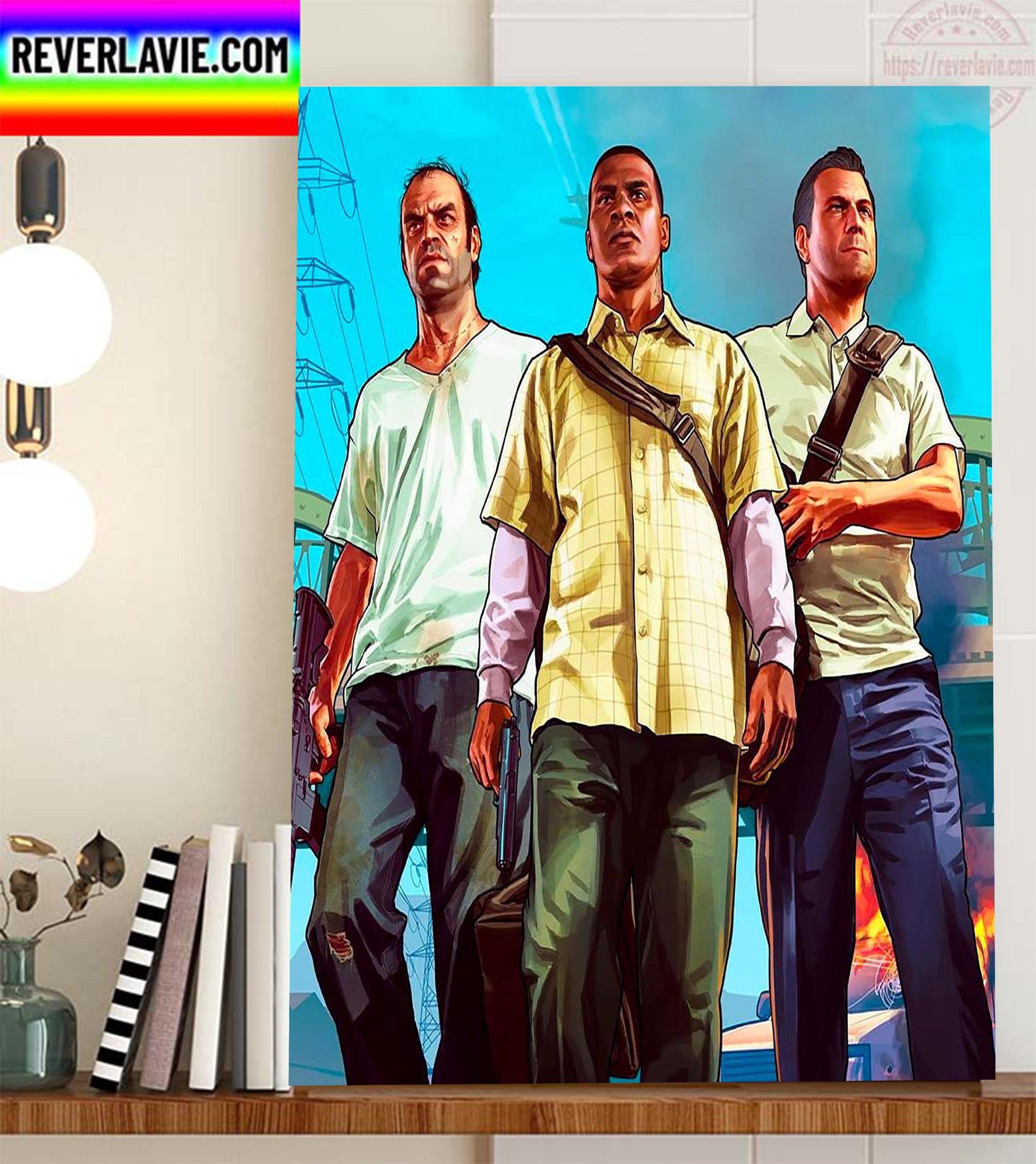 GTA 6 Grand Theft Auto VI Home Decor Poster Canvas GTA 6 Grand Theft Auto VI Home Decor Poster Canvas