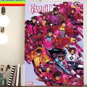 Gambit X Men Cover Remy LeBeau Home Decor Poster Canvas