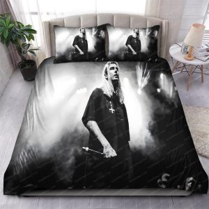 Ghostemane Performance In Black And White Effect Bedding Set
