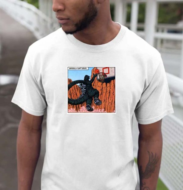 Godzilla Got Busy Slam Dunk King of Court Unisex T-shirt