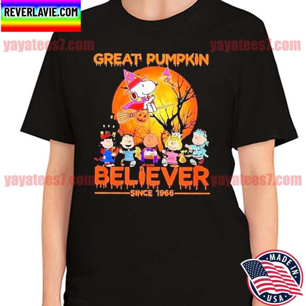 Great Pumpkin Believer Since 1966 Snoopy Dog Halloween Pumpkins T-Shirt