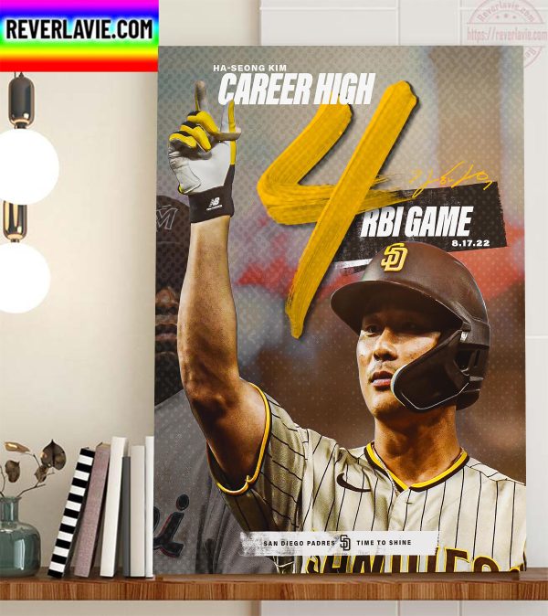 Ha Seong Kim In San Diego Padres Home Decor Poster Canvas