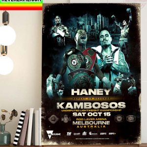 Haney vs Kambosos Repeat Or Revenge In Undisputed Lightweight Championship Home Decor Poster Canvas