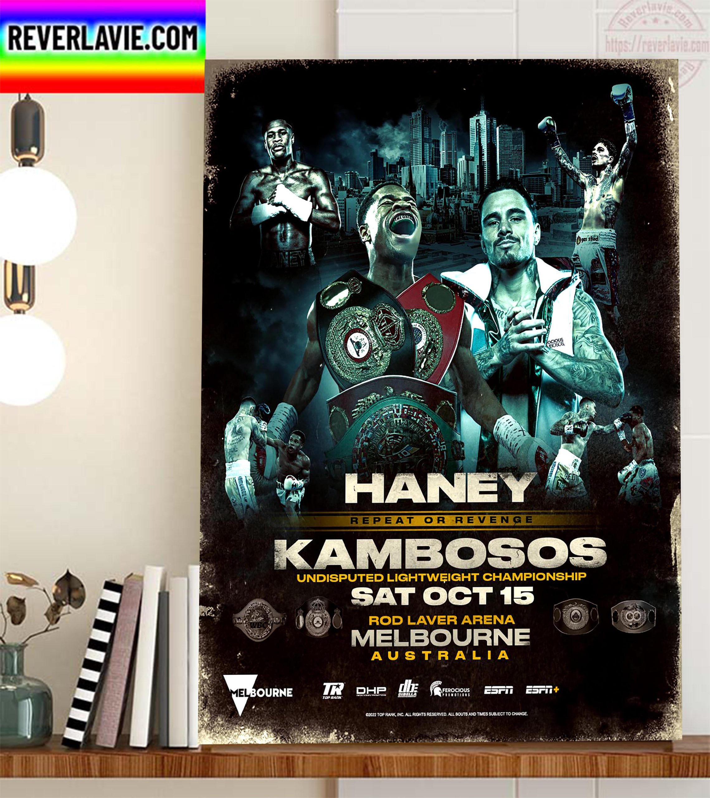 Haney vs Kambosos Repeat Or Revenge In Undisputed Lightweight Championship Home Decor Poster Canvas Haney vs Kambosos Repeat Or Revenge In Undisputed Lightweight Championship Home Decor Poster Canvas