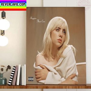 Happier Than Ever Billie Eilish Wins Song Of The Year At The VMAs Home Decor Poster Canvas