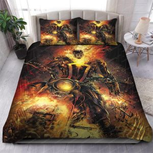 Harley Davidson Ghost Rider In Fire Bedding Set