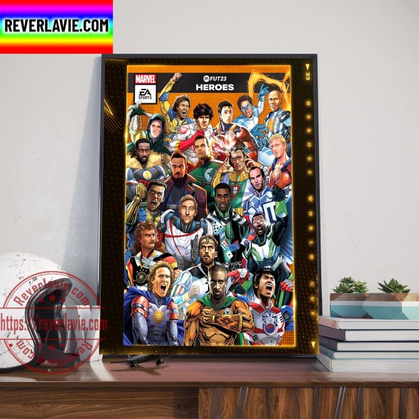 Hero World Cup Marvel EA Sports FIFA Home Decor Poster Canvas