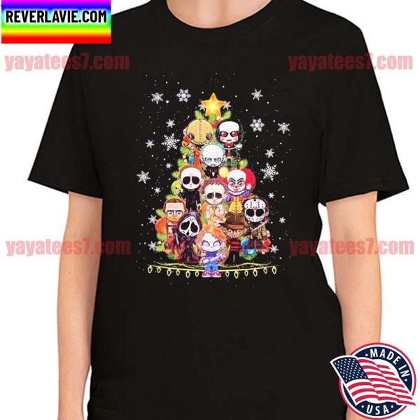 Horror Characters Christmas Tree T-Shirt