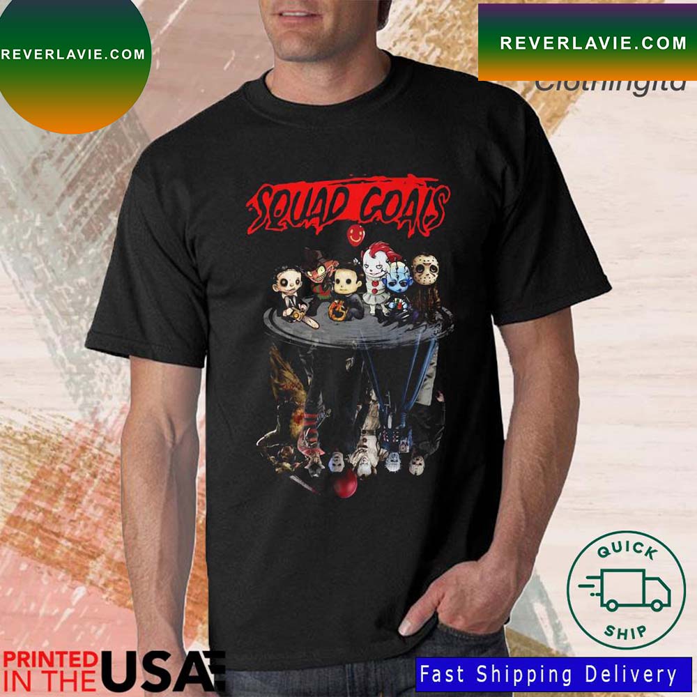 Horror Movies Characters Squad Goals Water Reflection T-Shirt Horror Movies Characters Squad Goals Water Reflection T-Shirt
