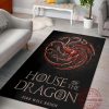 House of the Dragon Targaryen Logo on Grey Background Rug Carpet