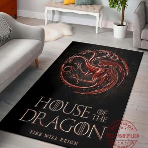 House of The Dragon Fire Will Reign Rug Carpet