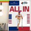 J T Realmuto is All In Team USA In 2023 World Baseball Classic Home Decor Poster Canvas