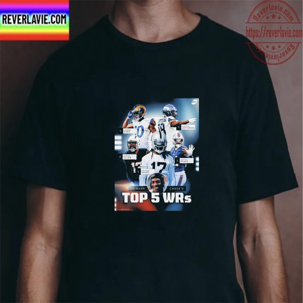 Ja’Marr Chase Top 5 WRs Unisex T-Shirt