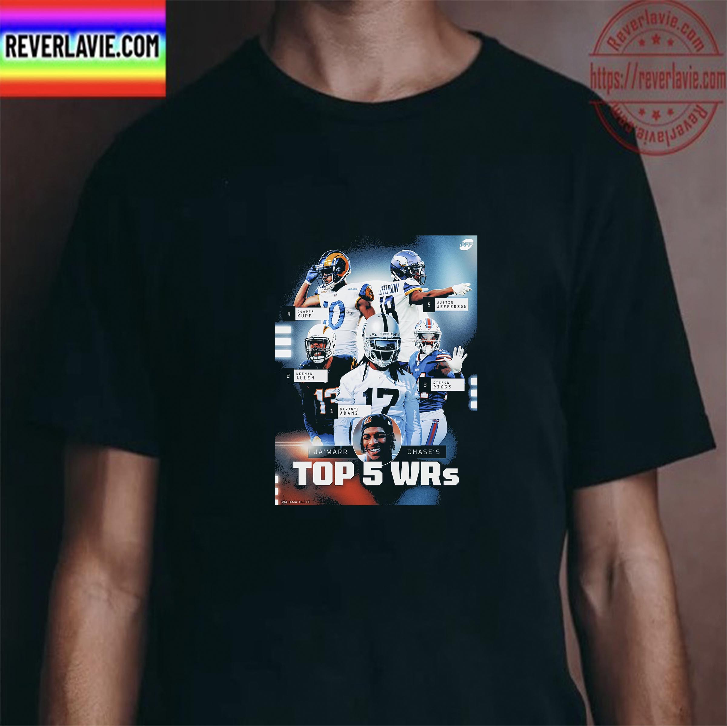 Ja'Marr Chase Top 5 WRs Unisex T-Shirt Ja'Marr Chase Top 5 WRs Unisex T-Shirt