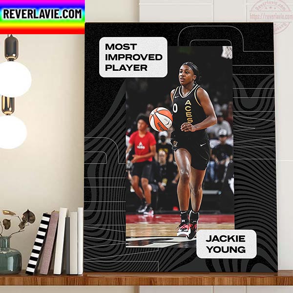 Jackie Young Is Most Improved Player Home Decor Poster Canvas Jackie Young Is Most Improved Player Home Decor Poster Canvas