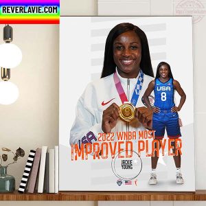 Jackie Young Is The 2022 WNBA Most Improved Player Home Decor Poster Canvas