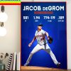 Jacob deGrom He Is Back New York Mets MLB Home Decor Poster Canvas