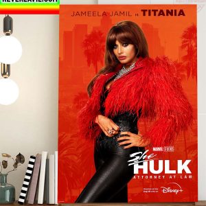 Jameela Jamil Is Titania In She Hulk Marvel Studios Home Decor Poster Canvas