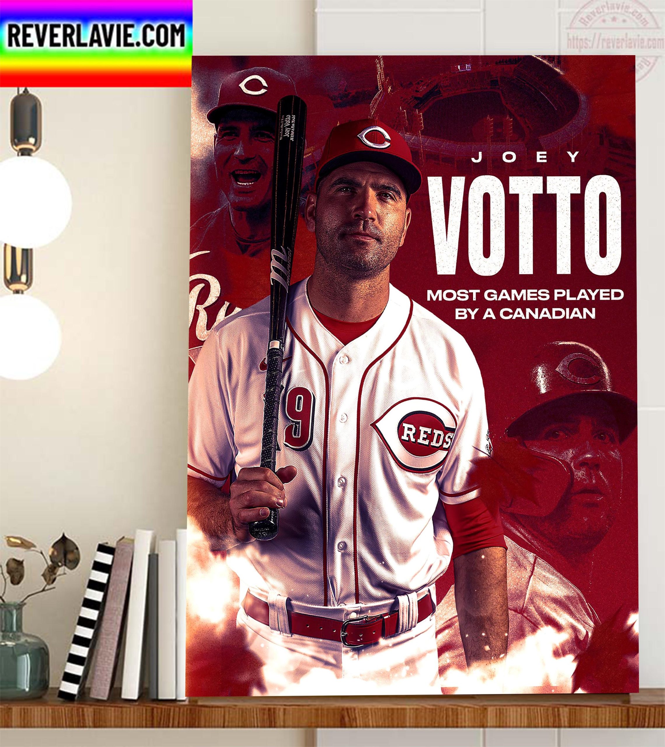 Joey Votto Most Games Played By A Canadian Home Decor Poster Canvas Joey Votto Most Games Played By A Canadian Home Decor Poster Canvas