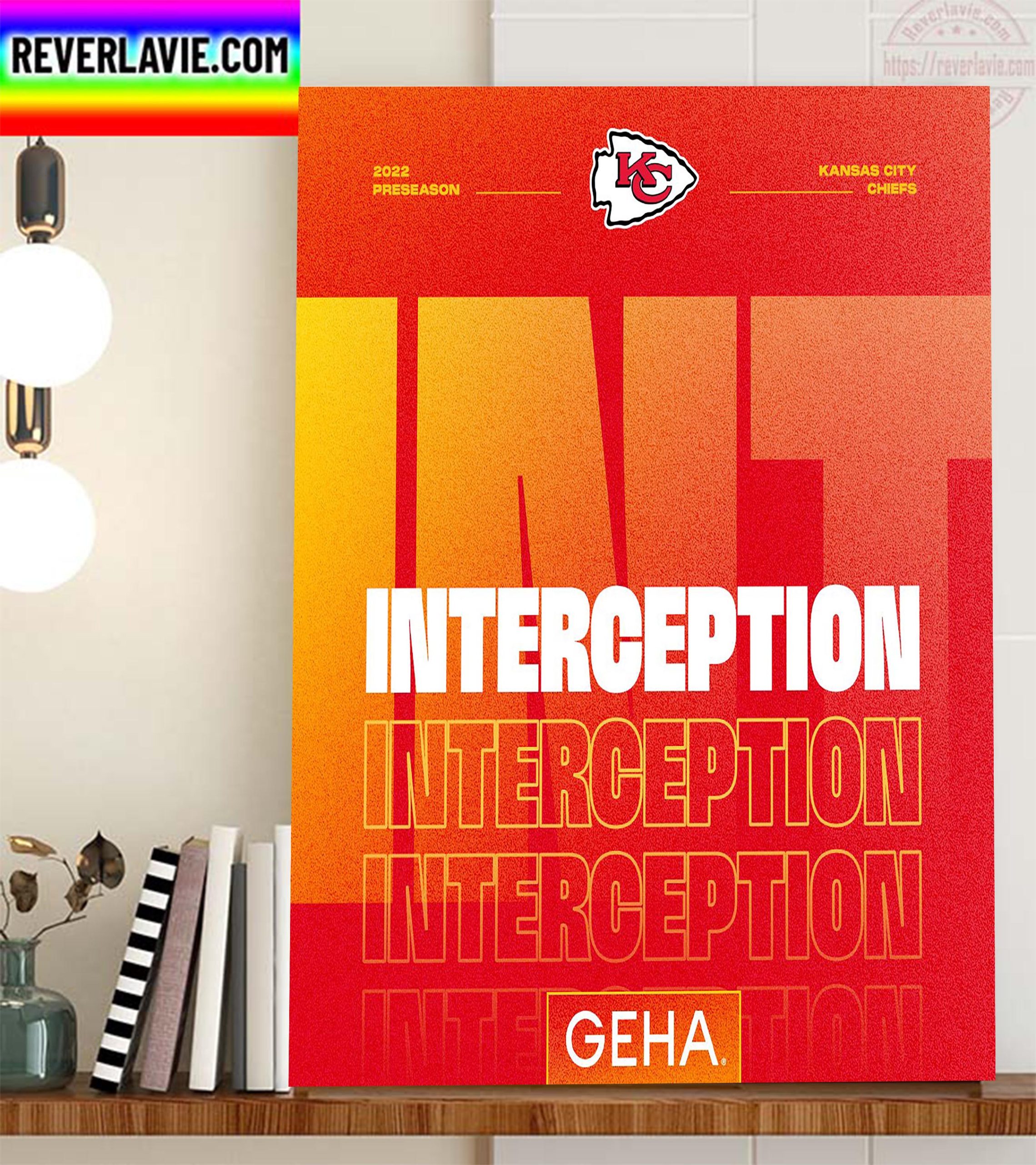 Kansas City Chiefs Interception 2022 Preseason Home Decor Poster Canvas Kansas City Chiefs Interception 2022 Preseason Home Decor Poster Canvas