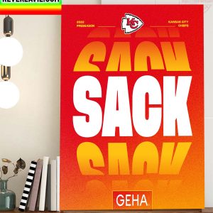Kansas City Chiefs Sack 2022 Preseason Home Decor Poster Canvas