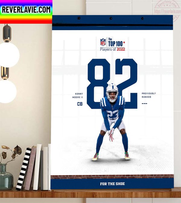 Kenny Moore II In The NFL Top 100 Players Of 2022 Home Decor Poster Canvas