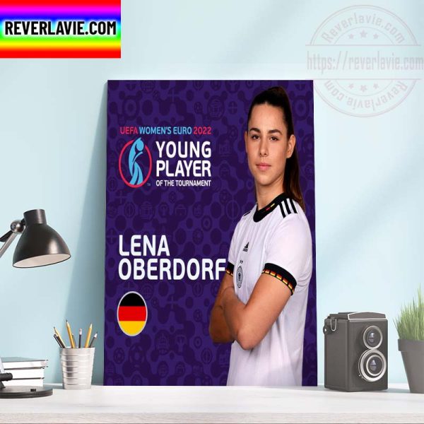 Lena Oberdorf Is Young Player Of The Tournament UEFA Women’s EURO 2022 Home Decor Poster Canvas