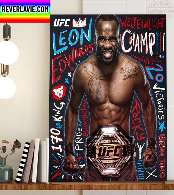Leon Edwards UFC 278 Home Decor Poster Canvas