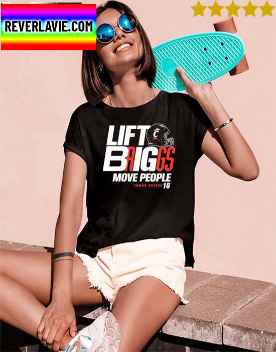 Lift Briggs Move people Jowon Briggs 18 Cincinnati Bearcats T-shirt Lift Briggs Move people Jowon Briggs 18 Cincinnati Bearcats T-shirt