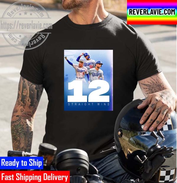 Los Angeles Dodgers 12 Straight Wins Unisex T-Shirt